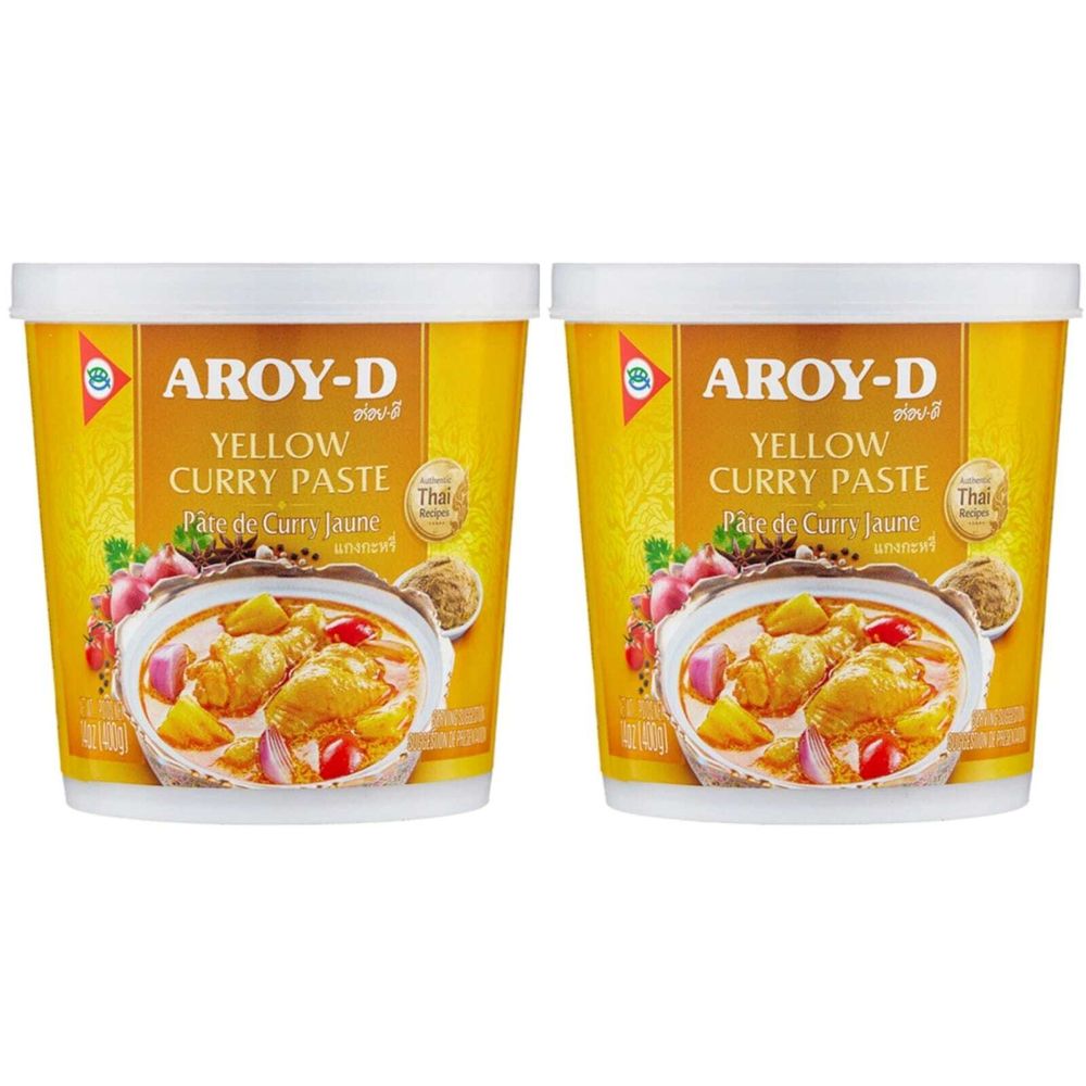 Aroy-D Паста Карри желтая, 400 г, 2 шт