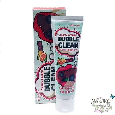 Зубная паста кремовая MUKUNGHWA Dubble Clean с очищающими пузырьками и экстрактом красного грейпфрута, 110 гр.