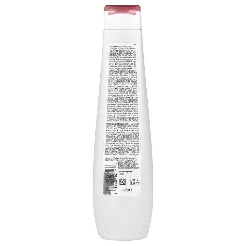 Biolage, Color Last, фиолетовый шампунь, для светлых волос, 400 мл (13,5 жидк. унц.)