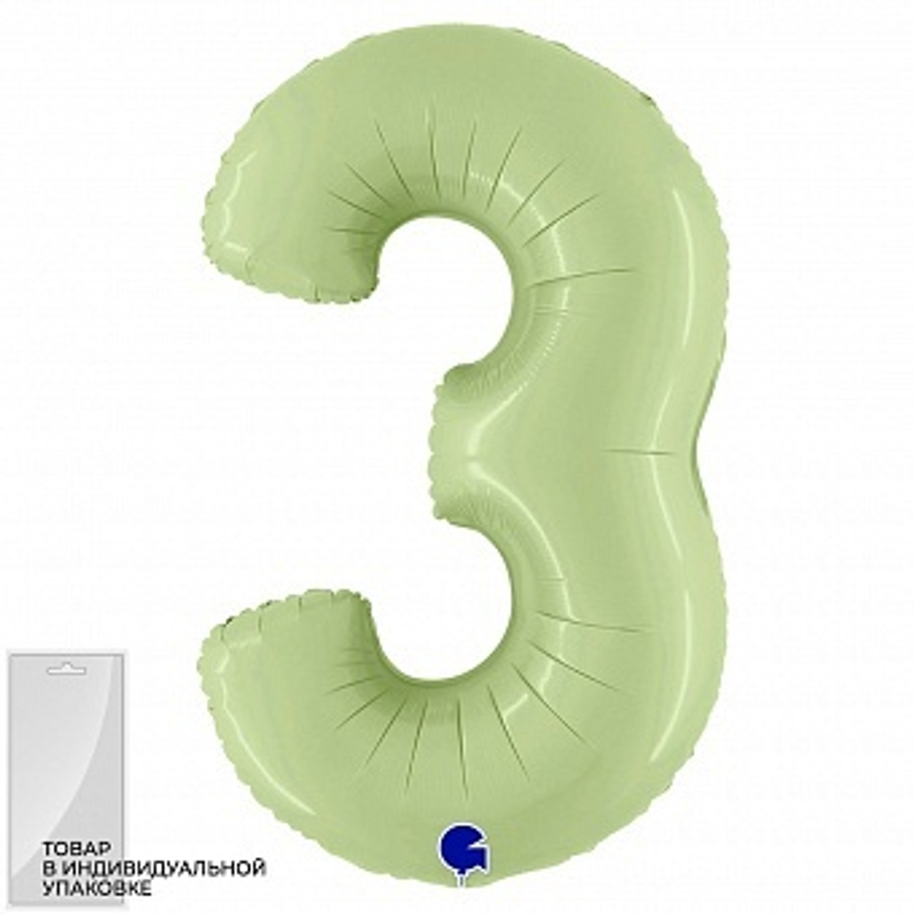 Г ЦИФРА 3  40" Сатин Оливка
