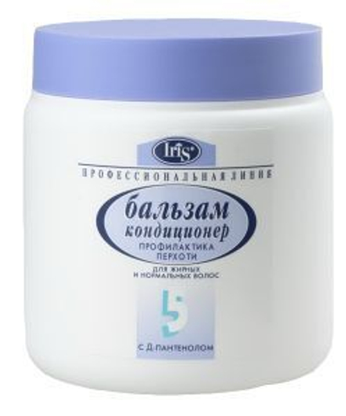 Iris Профи Бальзам №5 Против перхоти для жирных и нормальных волос с d-пантенолом 500 мл