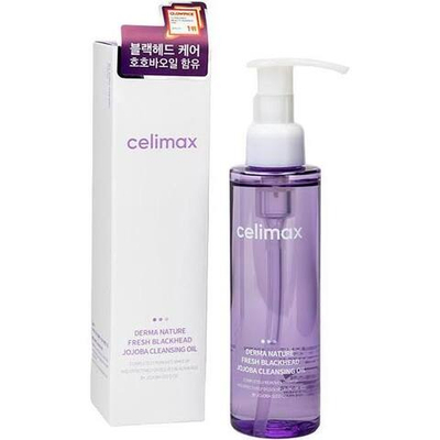 CELIMAX Гидрофильное масло от чёрных точек Derma Nature Fresh Blackhead Jojoba Cleansing Oil (150 мл)