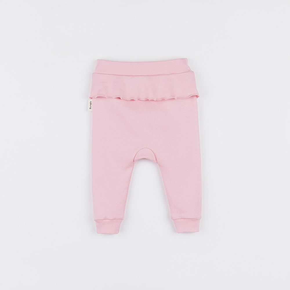 Ползунки с открытой ножкой и рюшей "Роза" 0+