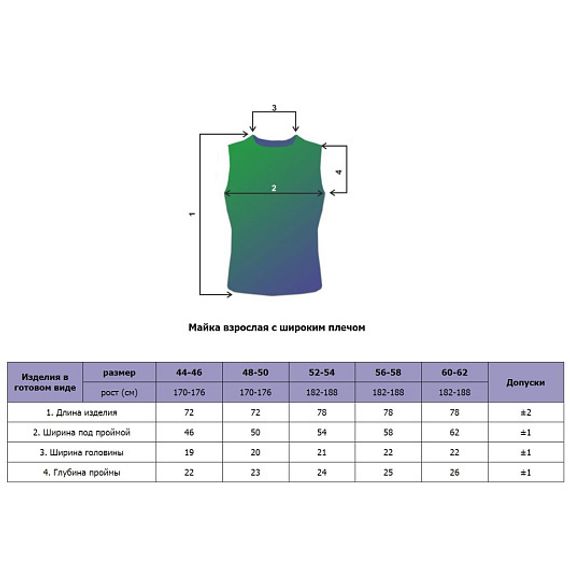 Майка-тельняшка Helios кулирка голубая полоса р. 60