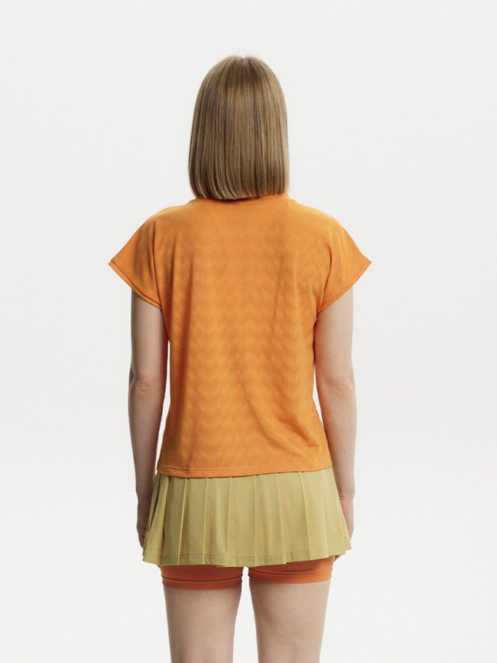 ОДЕЖДА ДЛЯ ТЕННИСА Женская, Футболка SEVENSIX ALICE T-SHIRT - BRIGHT ORANGE .