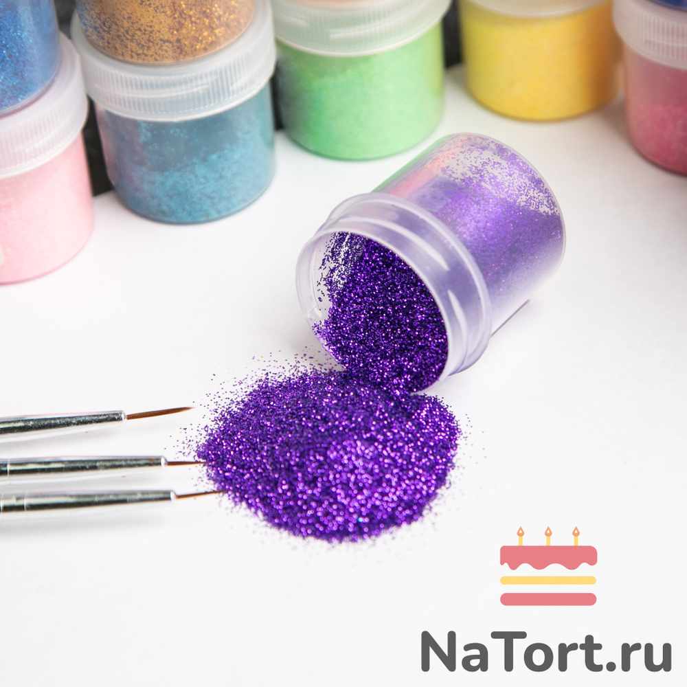 Блестки декоративные «Фиолетовый» 10 гр