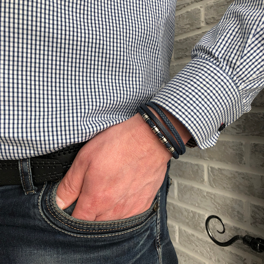 Браслет, Кожа, артикул SLQ-1013B-085