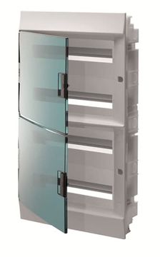 Бокс ABB Mistral41 встраиваемый 72М (4x18) зеленая дверь с винтовым клеммным блоком