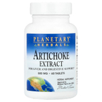 Planetary Herbals, экстракт артишока, 60 таблеток