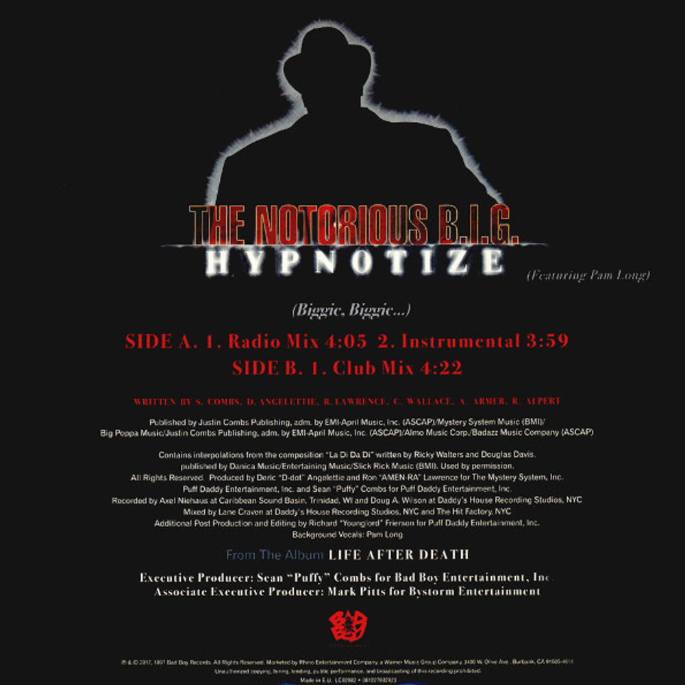 The Notorious B.I.G. / Hypnotize (Coloured Vinyl)(12" Vinyl Single)