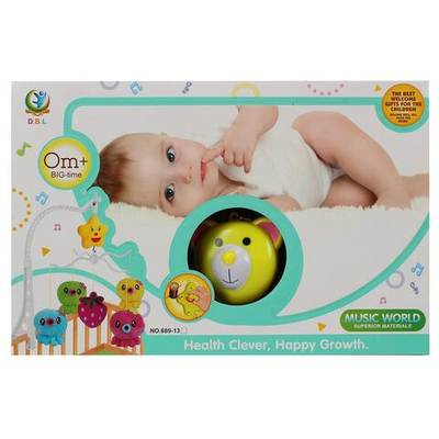 Карусель музыкальная для новорожденных, коробка 689-1