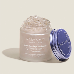 Mary&May Calendula Peptide Ageless Sleeping Mask ночная антивозрастная маска для лица с календулой и пептидами