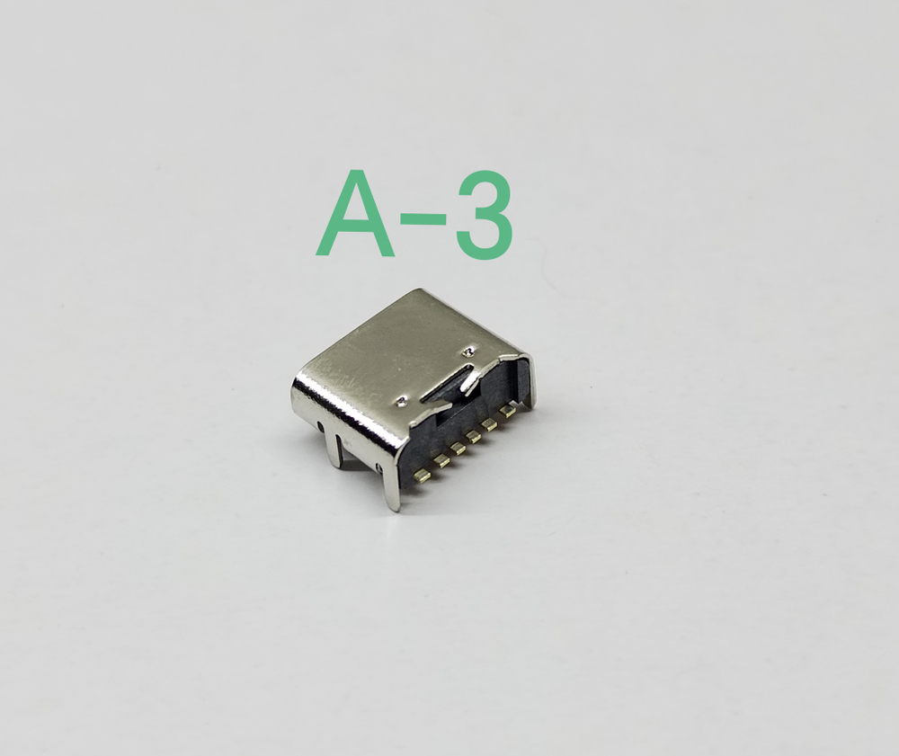 Системный разъем (зарядки) универсальный Type-C (6 pin)
