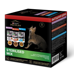 PRO PLAN д/стерил кошек Гов/Инд  1/2/10*85г PR (12518364)