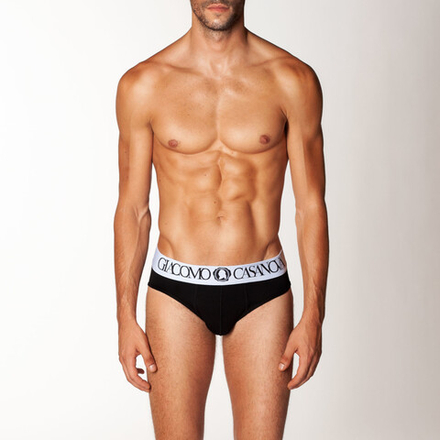 Мужские трусы брифы черные CASANOVA 0002A