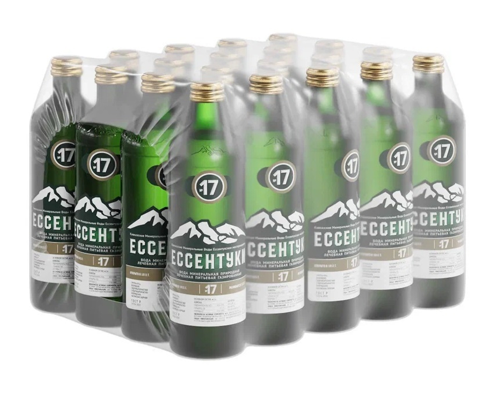 Ессентуки №17 минеральная вода 0,45л стекло газированная