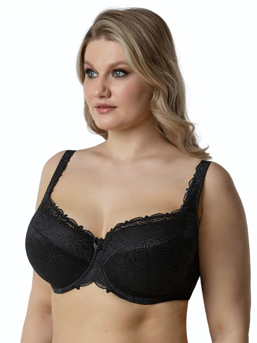 Бюстгальтер на каркасах с дублированной чашкой (Размер: 95B) (Цвет: черный)