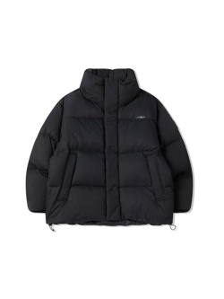 Куртка свободного кроя с воротником-стойкой