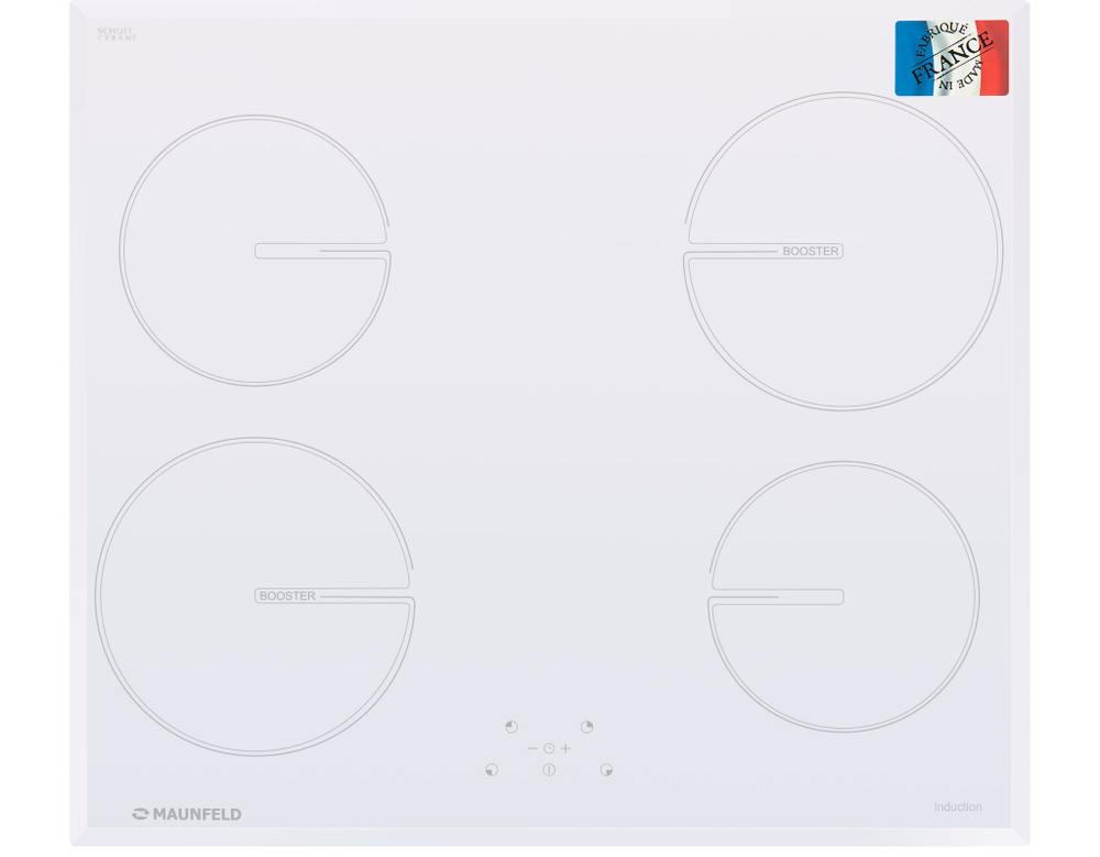 Индукционная варочная панель MAUNFELD MVI59.4HZ.2BT-WH фото 2