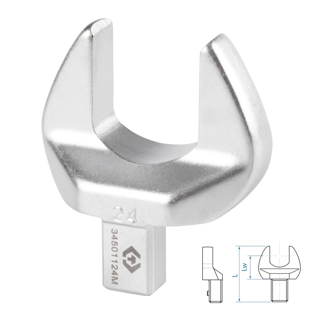 KING TONY (34501224M) Насадка рожковая серии "FIT", 24 мм, 14х18 мм