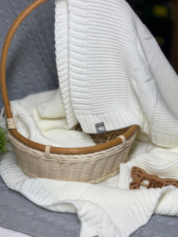 Плед вязаный Сахар RinaAmari, 100*100