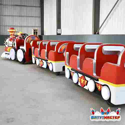 Безрельсовый поезд «Алый самоцвет» 2 вагона, 13 мест, прогулочный