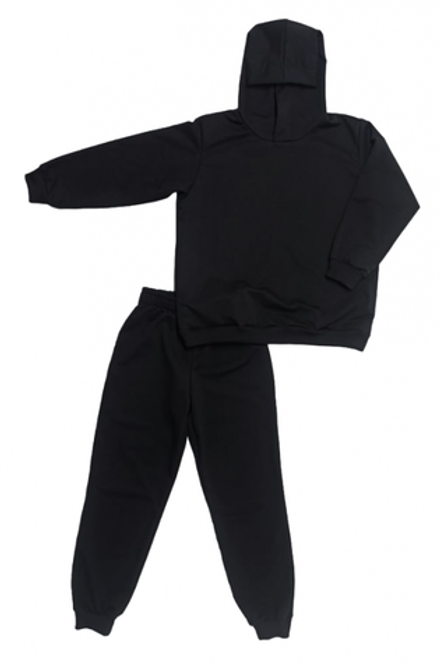 Спортивный костюм "ОВЕРСАЙЗ" 2703/3 черный, 2хн