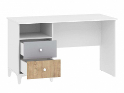 НМ 041.16 стол письменный Морти Дуб Бунратти/белый/серый