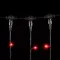 Светодиодный занавес 2*3 м., 600 красных LED ламп, черный провод ПВХ, LTC (PCL602-11-2R)