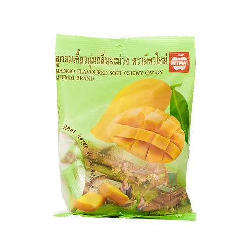 Жевательные тайские конфеты с соком манго Mango Flavoured Soft Chewy Candy MitMai Brand