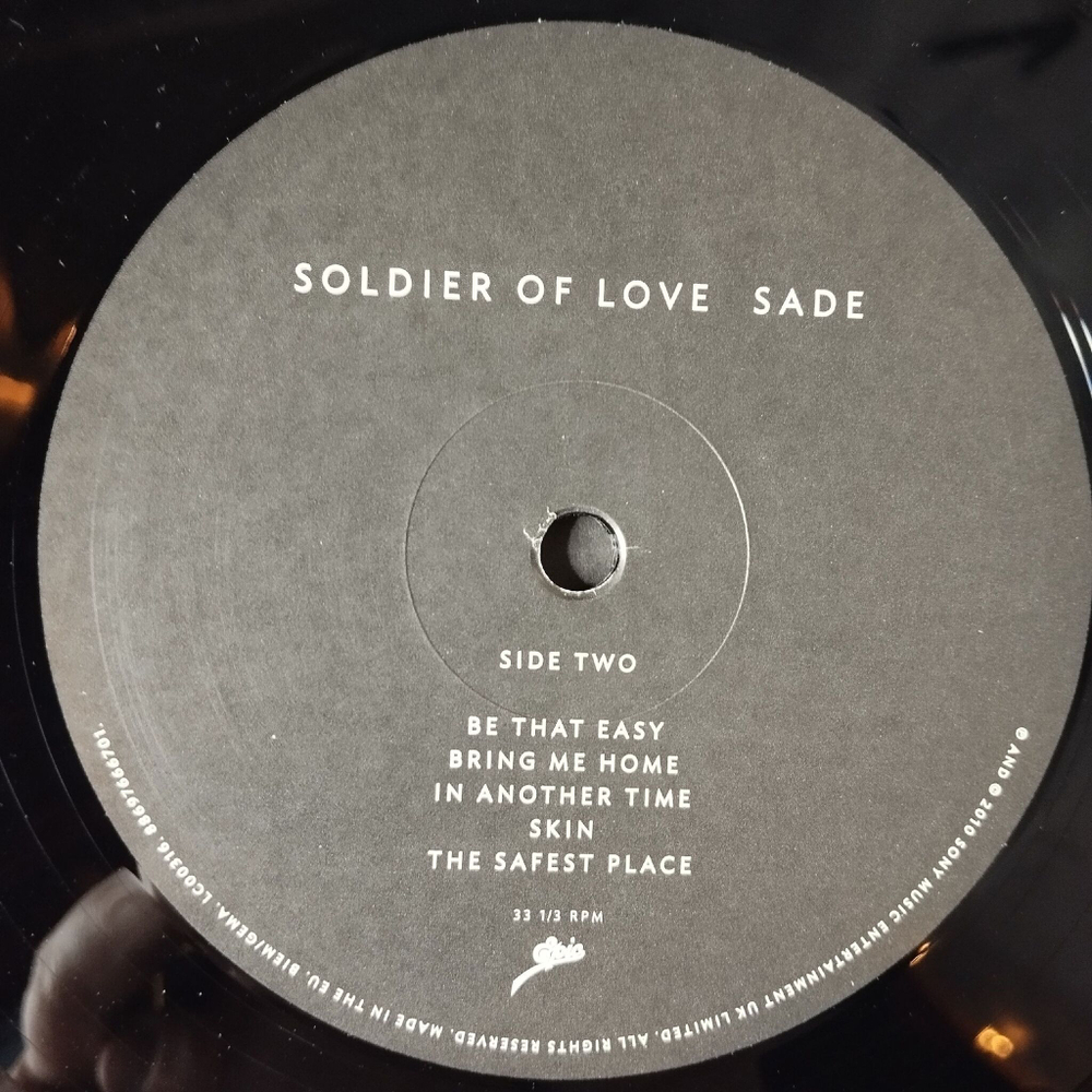 Винтажная виниловая пластинка LP Sade Soldier Of Love (EU 2010)