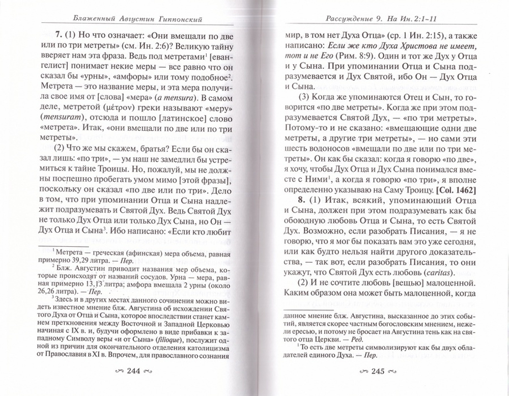 Толкование на Евангелие от Иоанна в 2 томах. Рассуждения блж. Августина