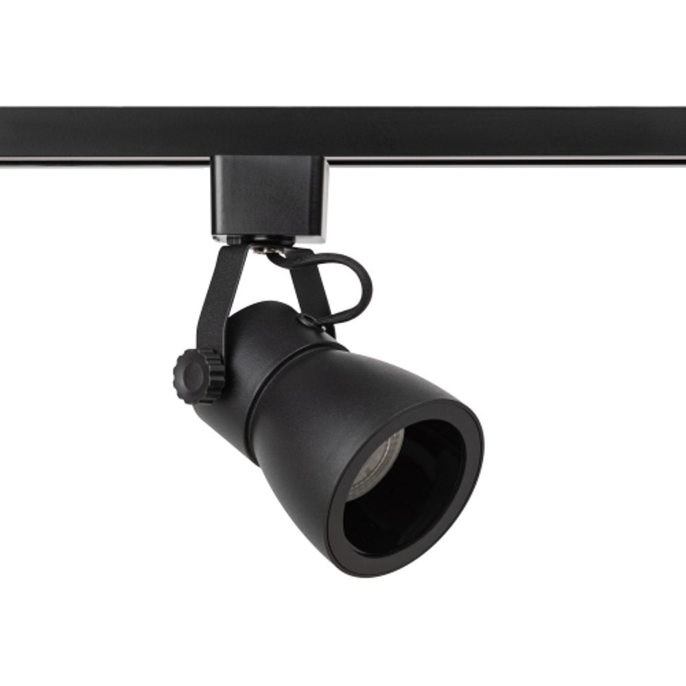 Трековый светильник однофазный ЭРА TR38-GU10 BK под лампу MR16 черный | Однофазные светильники под лампу