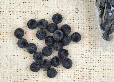 Бархатные бусины Ø 10 мм, 450 гр