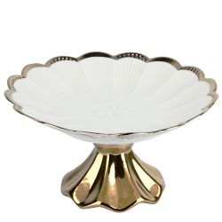 Блюдо на ножке " " 24х24х12,5см (фарфор) (подарочная упаковка)