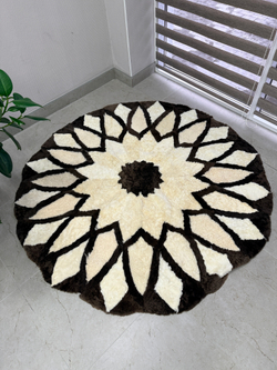 Ковер шкура натуральная овчина меховой