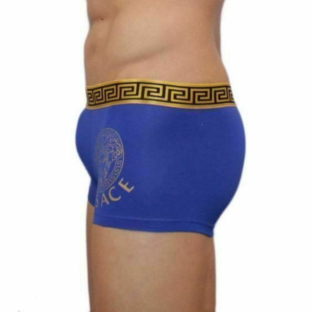 Мужские трусы боксеры синие Versace Blue