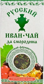 Чай травяной Русский Иван-чай крупнолистовой смородина 50г