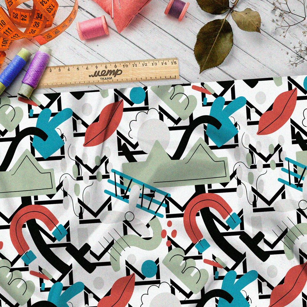 Ткань блэкаут лопасти, магниты и губы