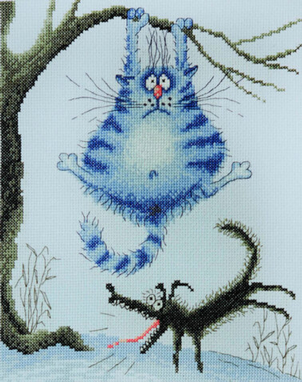 Набор для вышивания "Страшный зверь" по рисунку И.Зенюк 20 х 25 см (Россия)