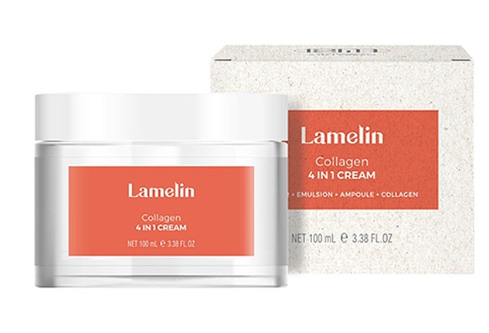 Крем для лица с коллагеном 4 в 1 LAMELIN Collagen 4 in 1 Cream 100 мл