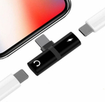 Переходник Lightning для наушников и ЗУ Lighnting Metall