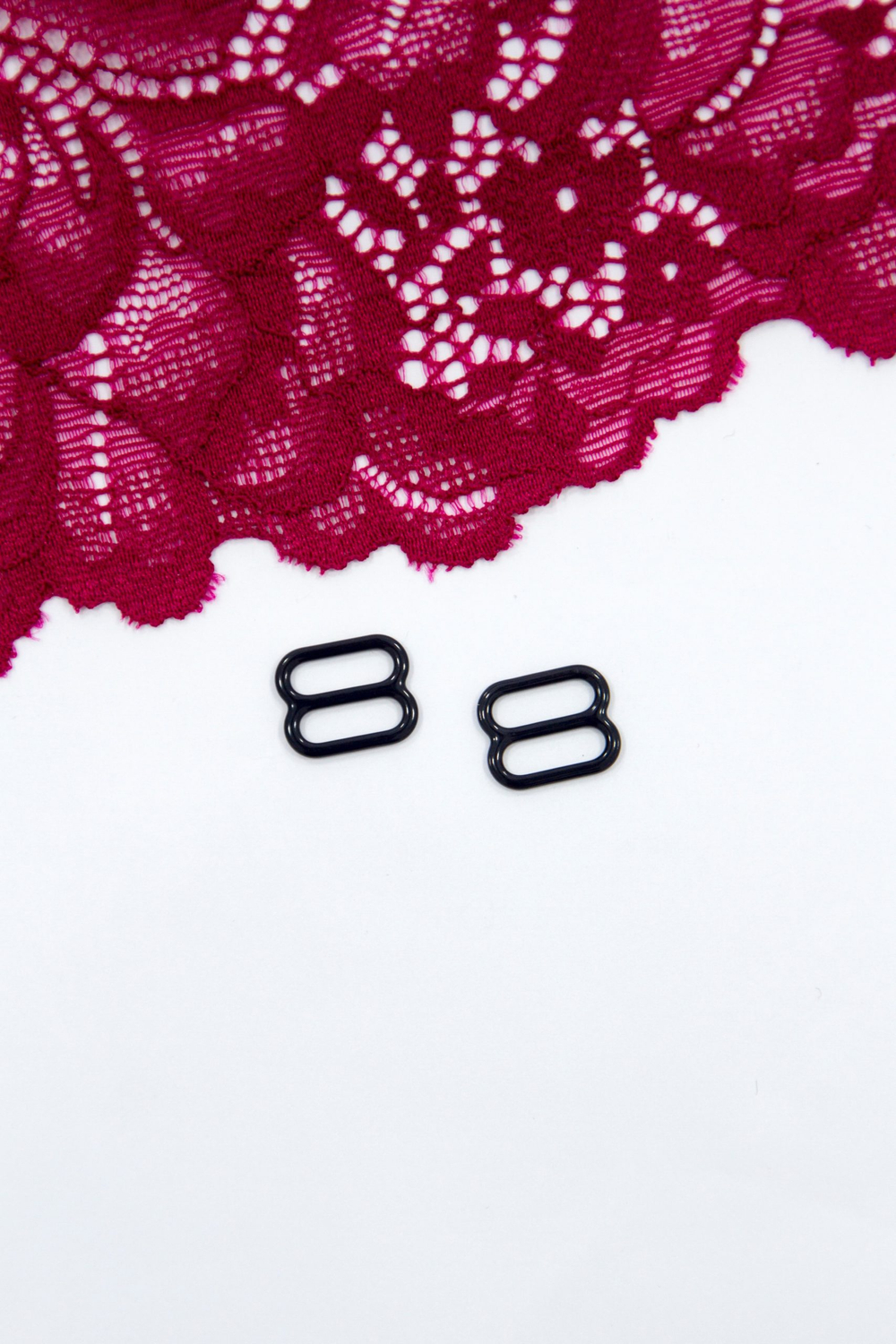 Кольцо, регулятор, крючок для бюстгальтера тёмно-синий 1 см