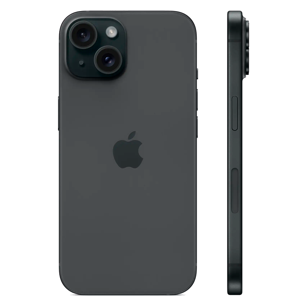 Смартфон Apple iPhone 15 512GB eSIM, Black (Черный)