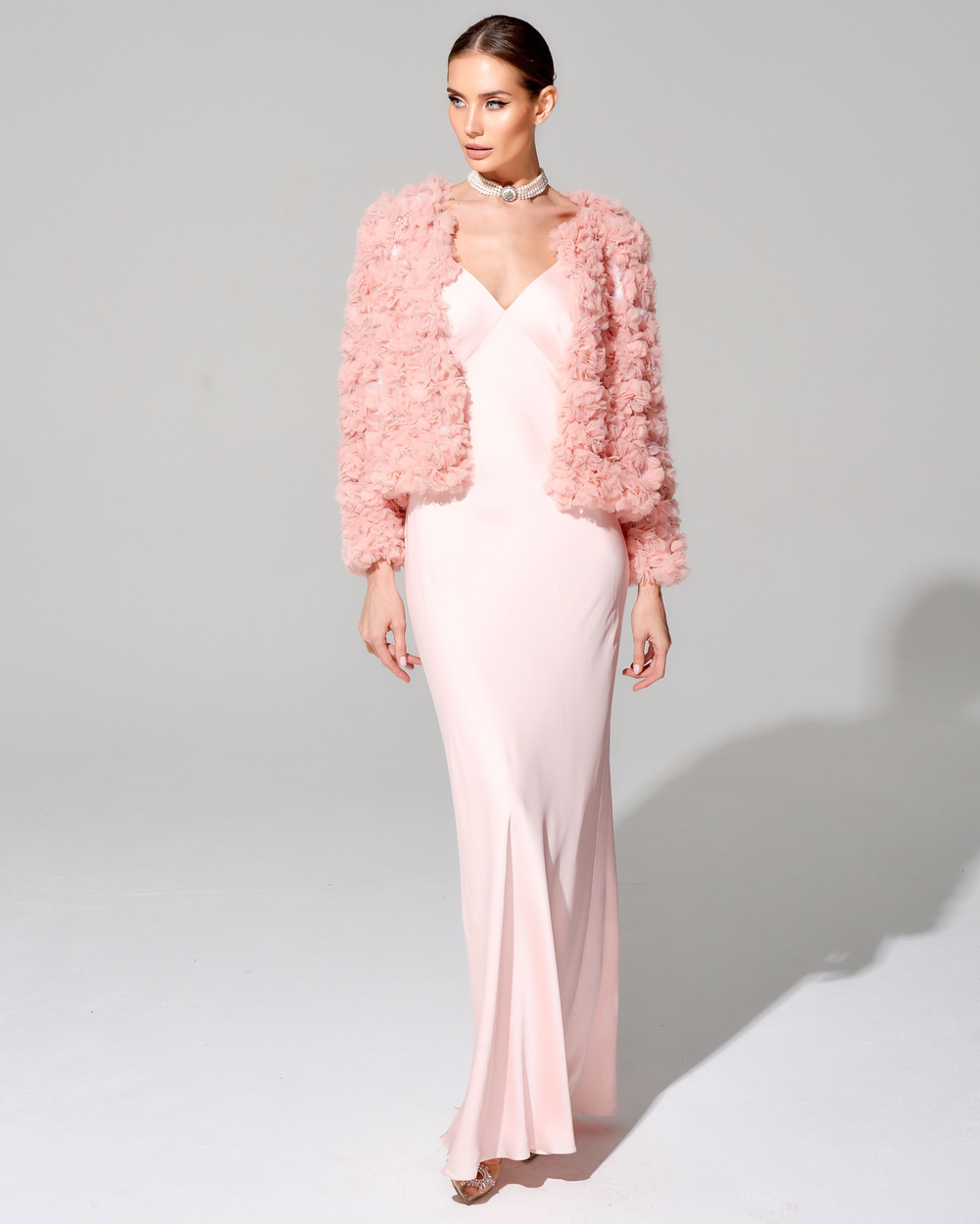 Платье-комбинация длины макси