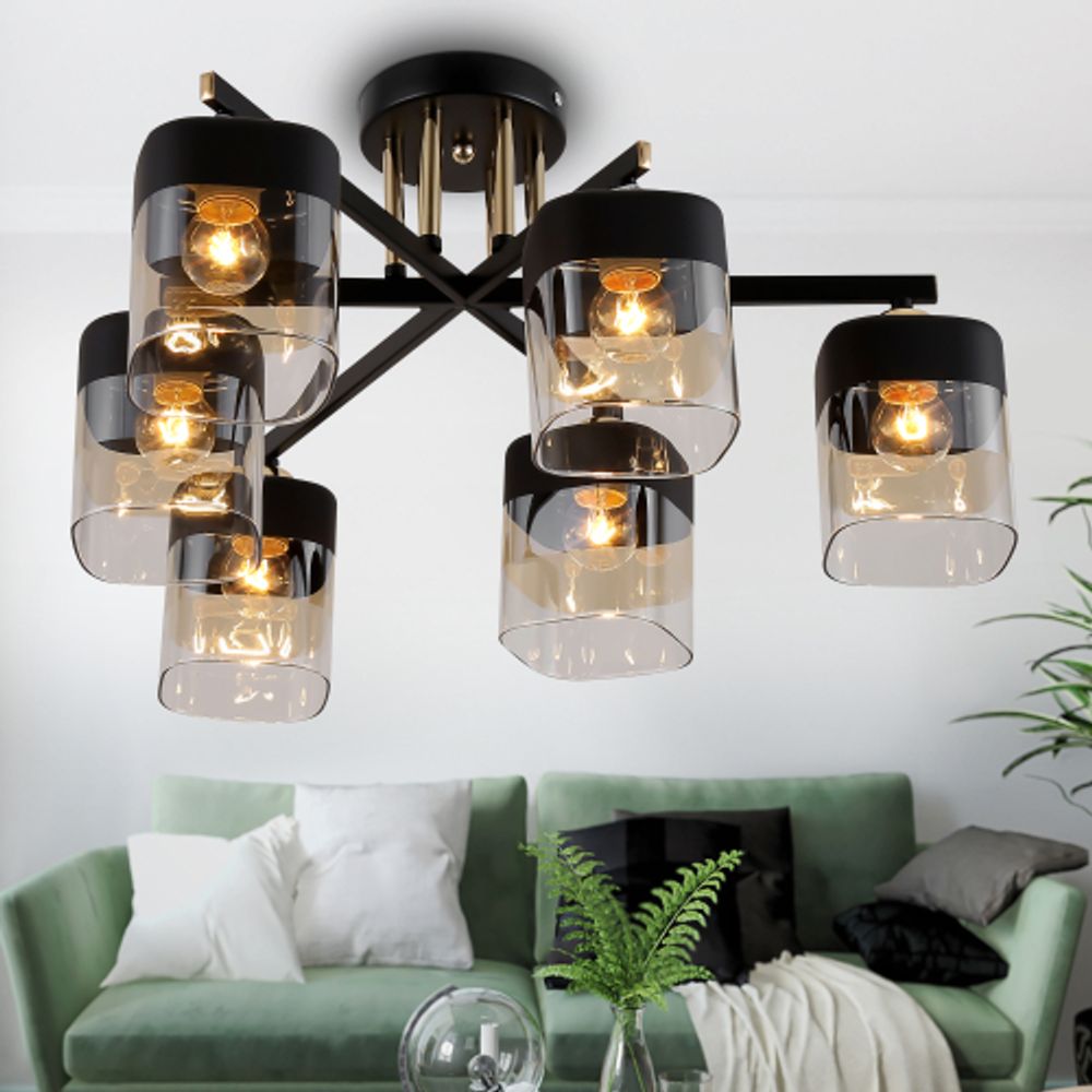 Люстра Rivoli Isadora 9133-306 6 х Е27 40 Вт модерн | Rivoli