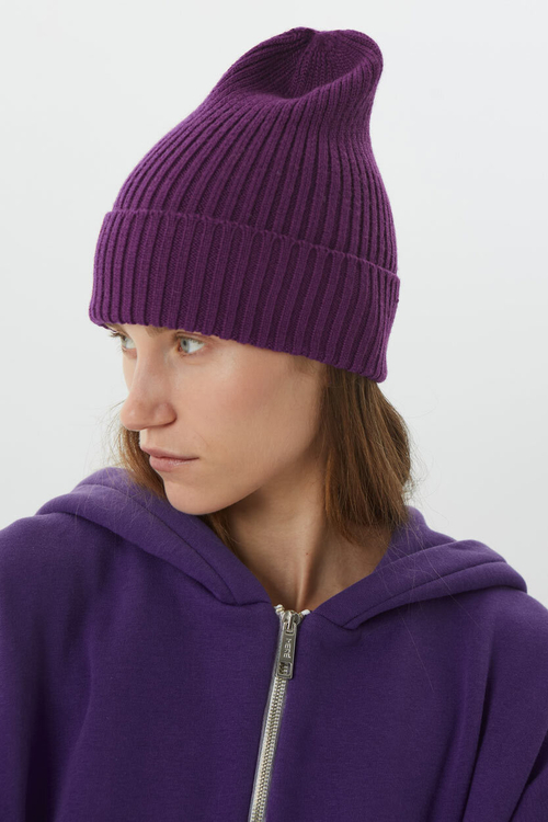 Капор вязаный, черный