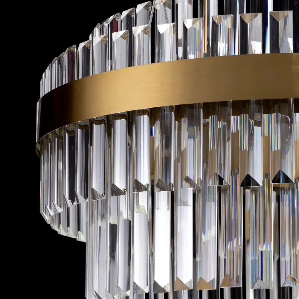 Citilux Sheldon CL339163 LED Люстра хрустальная с пультом Бронза