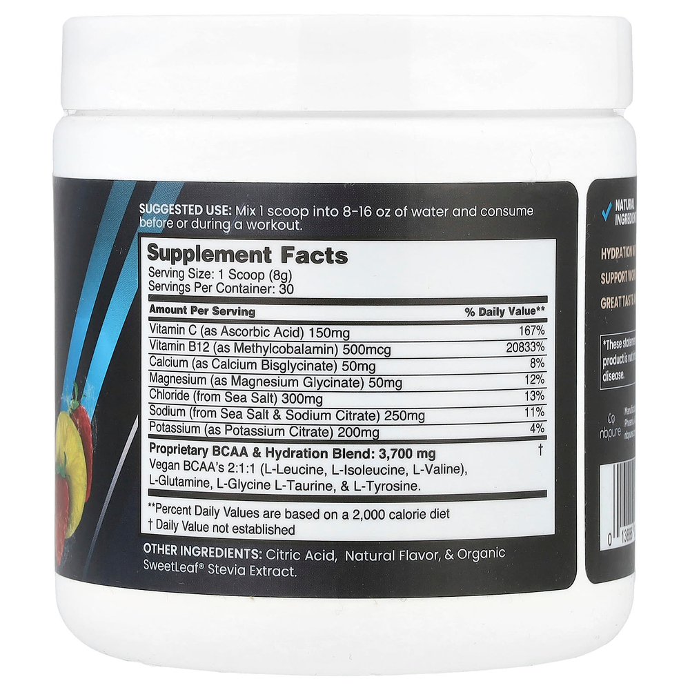 NB Pure, Performance Hydration+, клубничный лимонад, 240 г (8,5 унции)