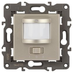 14-4103-04 ЭРА Датчик движения 2-проводной, 180-240В, 200Вт, IP20, Эра Elegance, шампань | Elegance Шампань